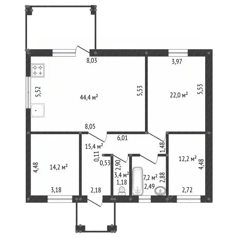 Дом в Башкортостан, Уфа городской округ, с. Нагаево ул. Михаила ... - Фото 2