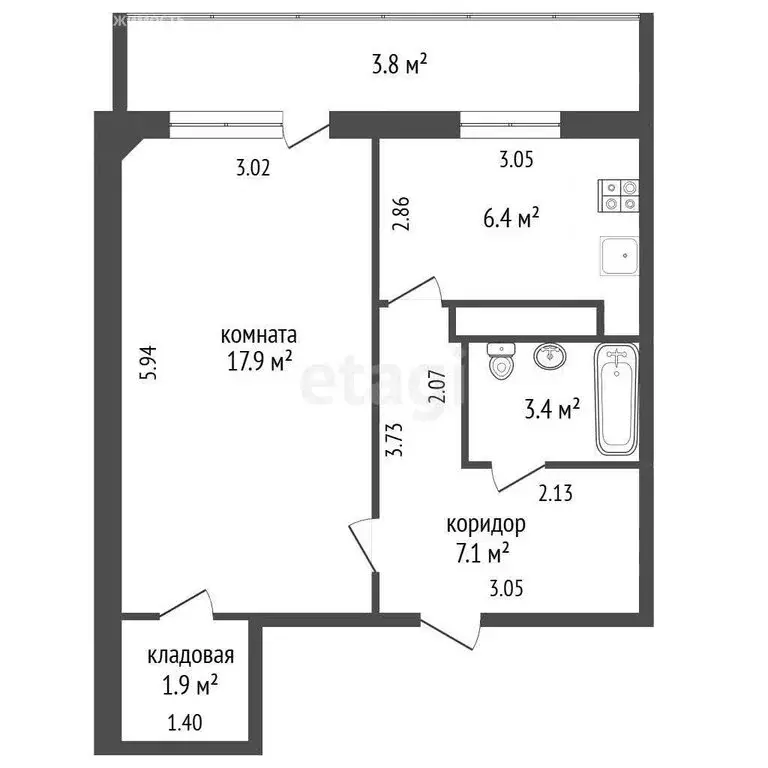 1-комнатная квартира: Йошкар-Ола, Красноармейская улица, 118 (40.5 м) - Фото 1