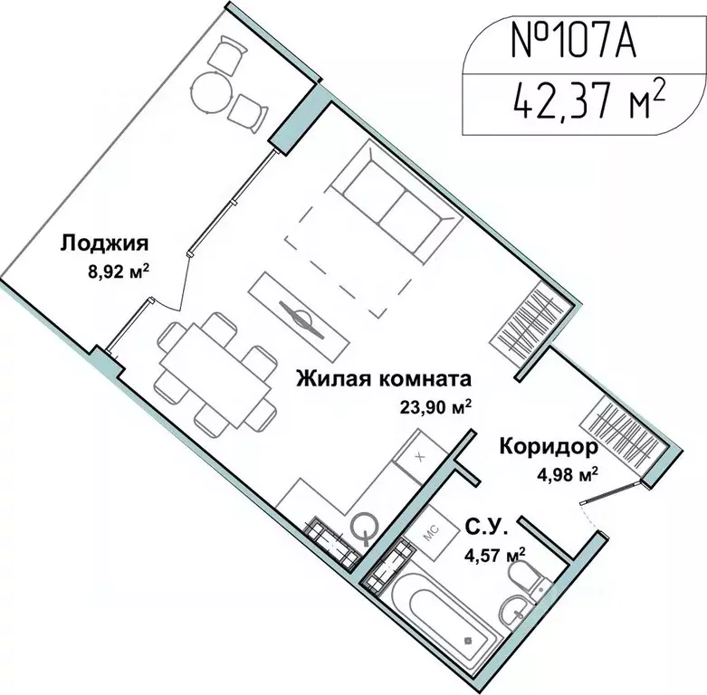 1-к кв. Севастополь ул. Летчиков, 10 (42.1 м) - Фото 0