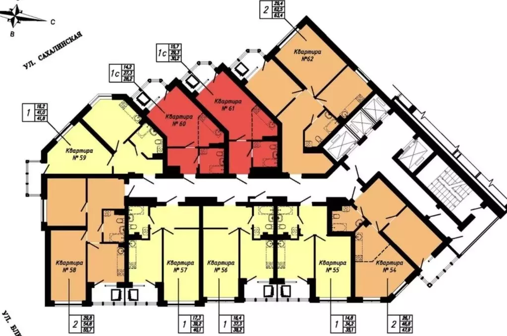 2-к кв. Свердловская область, Екатеринбург ул. Блюхера, 89 (47.9 м) - Фото 1