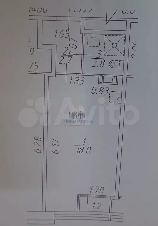 Квартира-студия, 23 м, 3/13 эт. - Фото 0