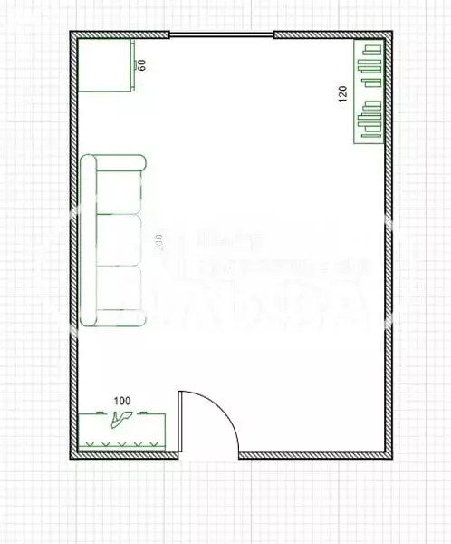 1-комнатная квартира: Лысьва, улица Коммунаров, 63 (31.3 м) - Фото 1