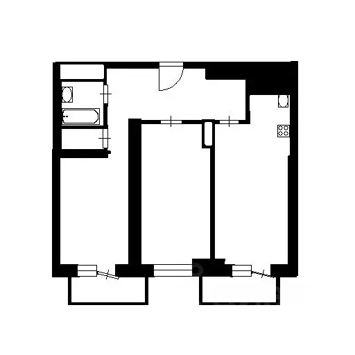 2-к кв. Краснодарский край, Краснодар Школьный мкр, ул. Школьная, 13/9 ... - Фото 2
