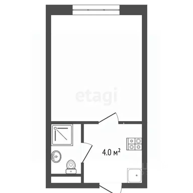 1-к кв. Крым, Евпатория ул. Фрунзе (17.9 м) - Фото 2