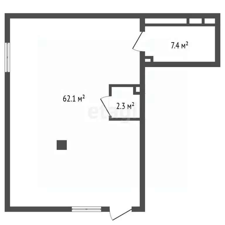 Торговая площадь в Крым, Ялта проезд Бакунинский, 13Б (72 м) - Фото 1