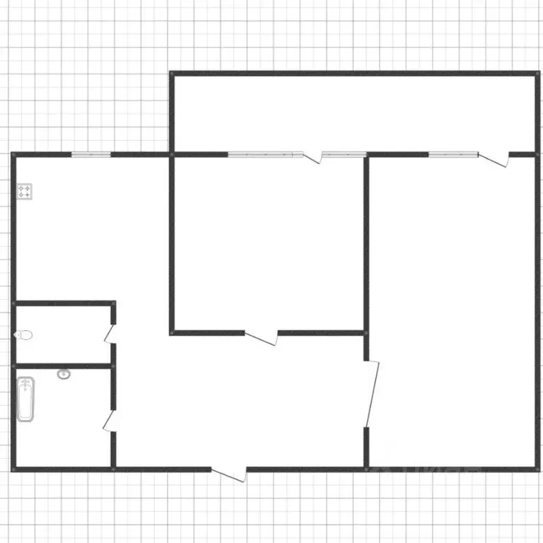 2-к кв. Липецкая область, Липецк Советская ул., 27 (52.0 м) - Фото 2