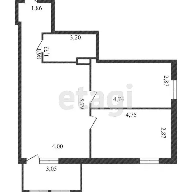 2-к кв. Ханты-Мансийский АО, Сургут ул. Ивана Захарова, 9 (65.0 м) - Фото 1