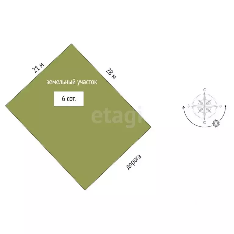 Участок в Ростовская область, Азовский район, Елизаветинское с/пос, ... - Фото 2