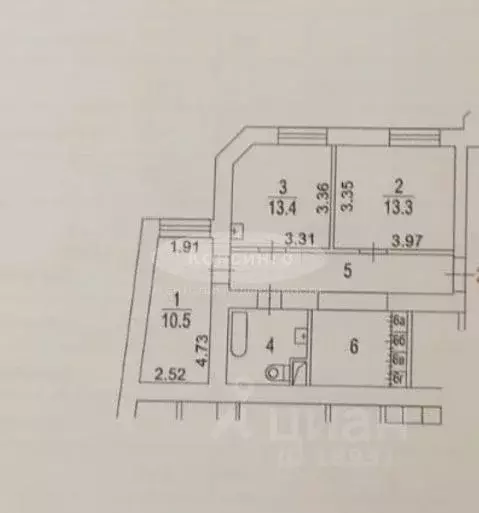 2-к кв. Москва Ермолаевский пер., 8 (59.2 м) - Фото 2