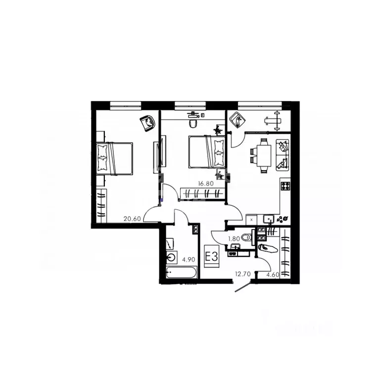 3-к кв. Курская область, Курск ул. Лысая Гора, 15 (81.0 м) - Фото 1