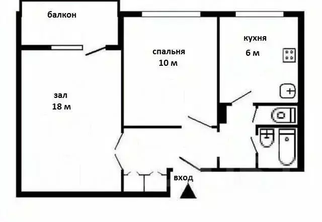 2-к кв. Ростовская область, Ростов-на-Дону ул. Штахановского, 5 (45.0 ... - Фото 1