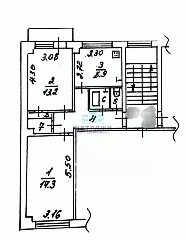 2-к кв. Калужская область, Калуга Тракторная ул., 52 (53.0 м) - Фото 2