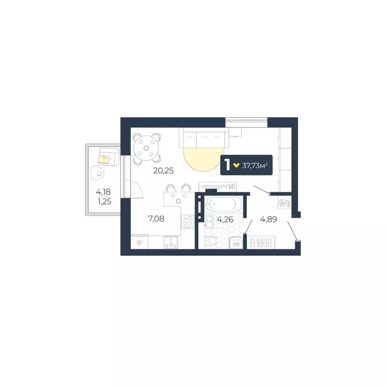 1-к кв. Красноярский край, Красноярск городской округ, пос. Солонцы, ... - Фото 1