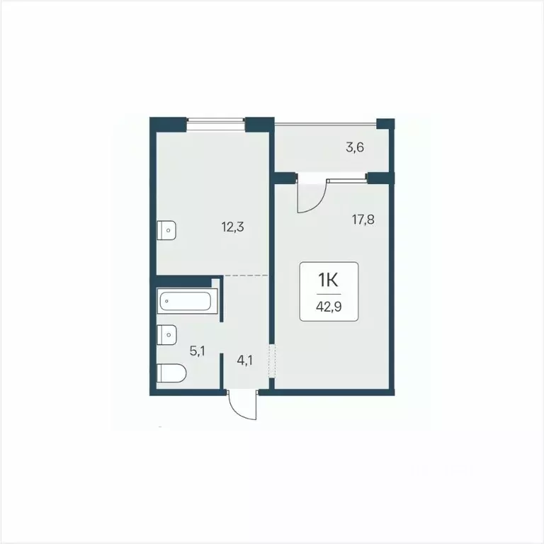 1-к кв. Новосибирская область, Новосибирск ул. Сибиряков-Гвардейцев, ... - Фото 1