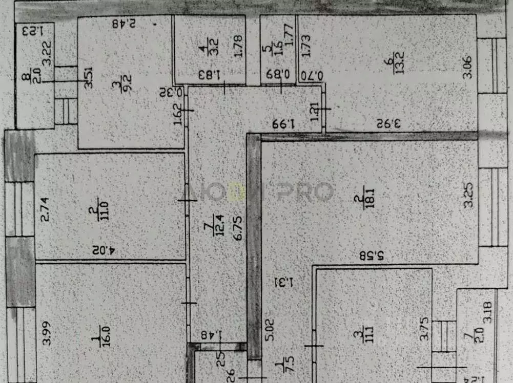 3-к кв. Башкортостан, Туймазы ул. Гагарина, 40 (69.0 м) - Фото 1
