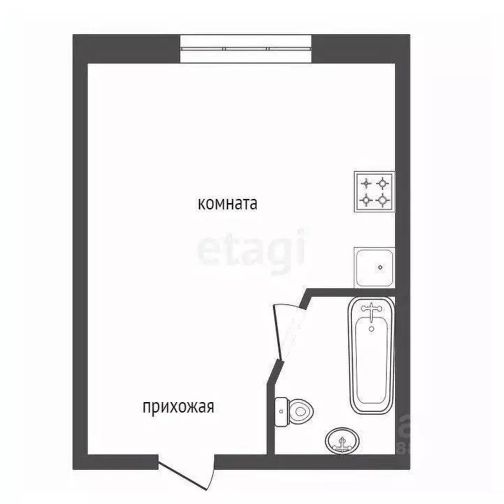 Студия Красноярский край, Красноярск ул. Калинина, 10 (16.2 м) - Фото 0