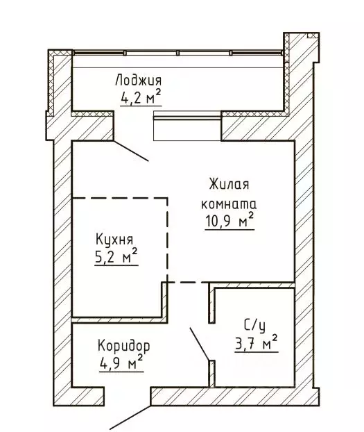 1-к кв. Самарская область, Тольятти Елки Парк жилой комплекс (26.8 м) - Фото 0
