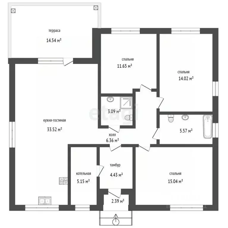 Дом в Пермский край, Пермский муниципальный округ, д. Нестюково ул. ... - Фото 2