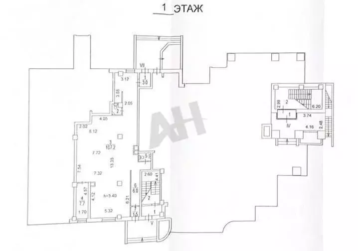 Помещение свободного назначения в Москва Измайловский бул., 54 (747 м) - Фото 1