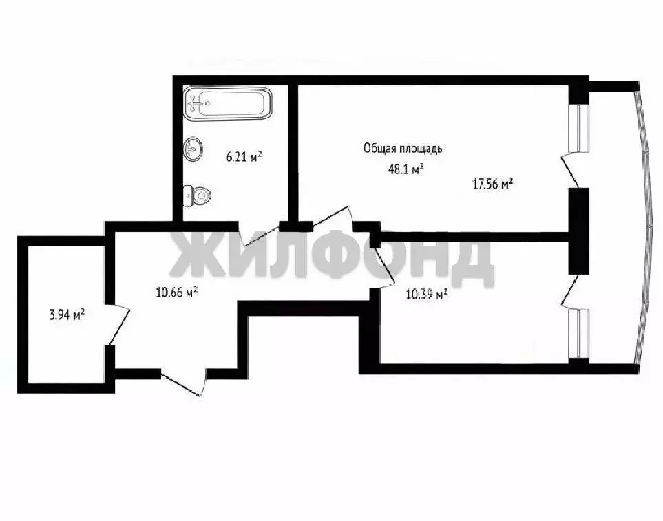 Квартира-студия: Новосибирск, Октябрьский район, микрорайон ... - Фото 1
