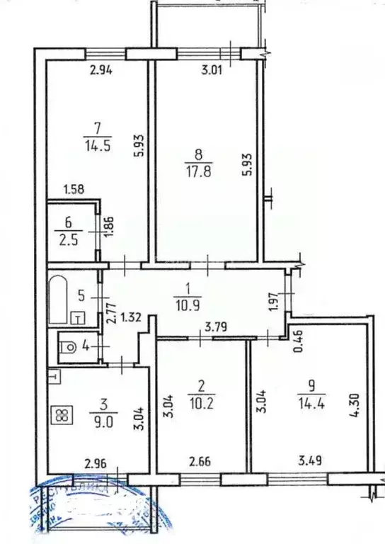 4-к кв. Удмуртия, Ижевск Стадионная ул., 11 (82.0 м) - Фото 1