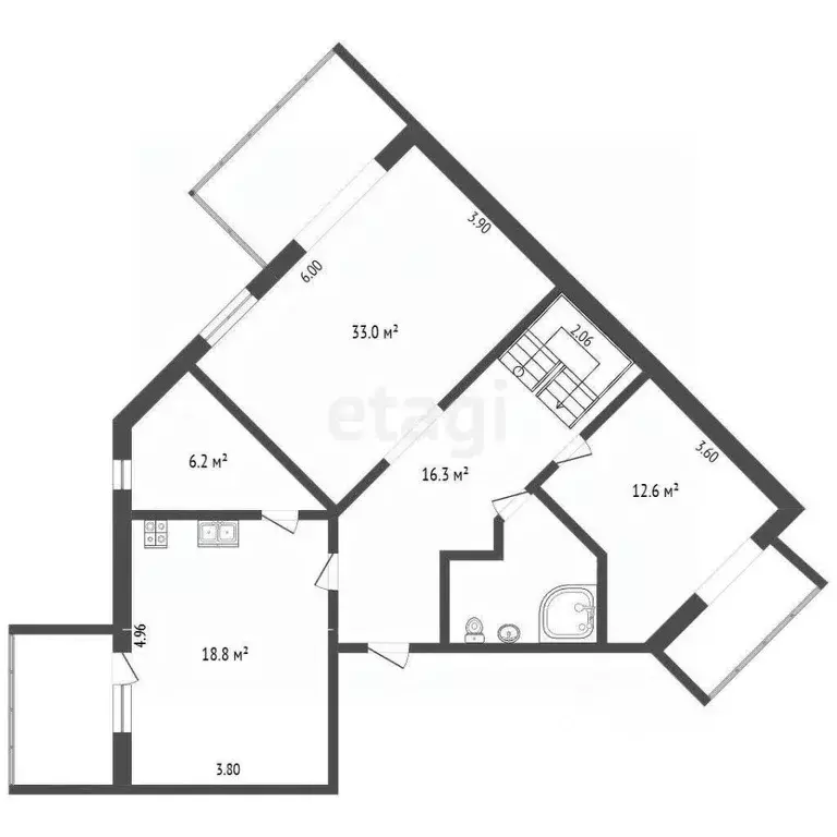 5-к кв. Крым, Симферополь ул. Киевская (180.7 м) - Фото 2