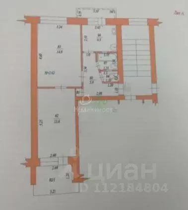 2-к кв. Краснодарский край, Ейск Коммунистическая ул., 47/1 (43.3 м) - Фото 2