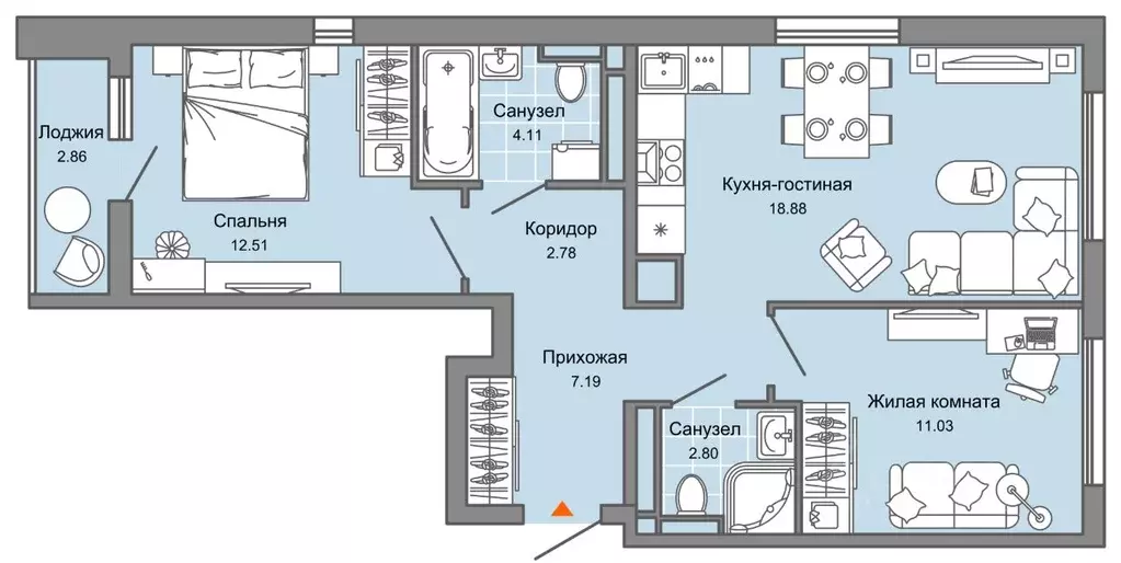 3-к кв. Ульяновская область, Ульяновск Новый Город мкр, Светлые ... - Фото 0