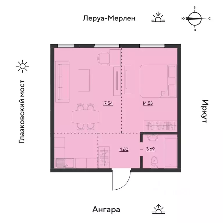 2-к кв. Иркутская область, Иркутск Затон кв-л, ул. Набережная Иркута, ... - Фото 0