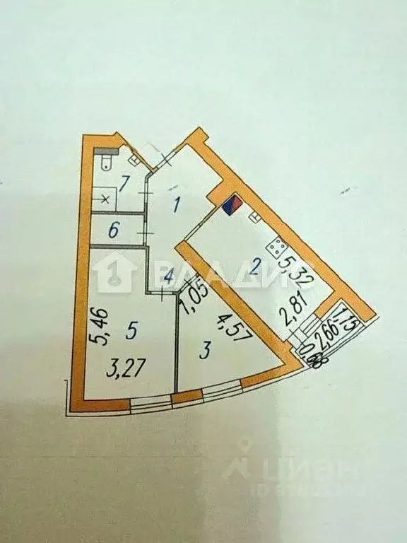 2-к кв. Ивановская область, Иваново ул. 1-я Полевая, 28 (60.0 м) - Фото 2