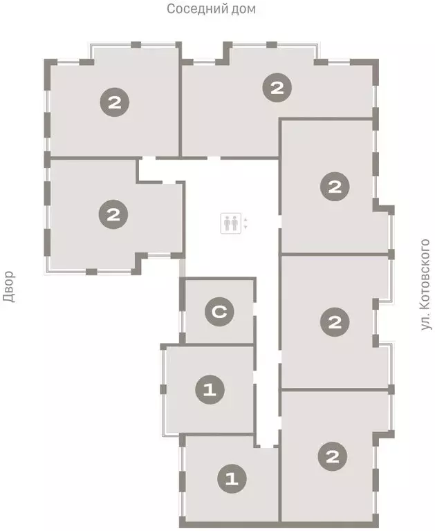 2-комнатная квартира: Тюмень, жилой комплекс На Минской (71.12 м) - Фото 1
