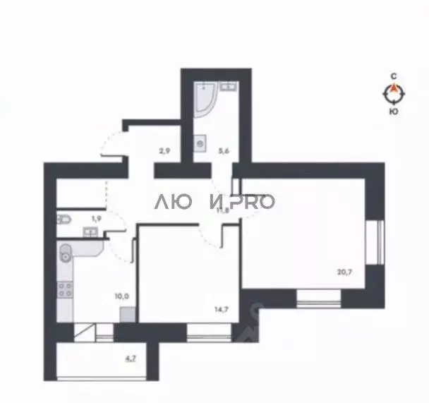 2-к кв. Кировская область, Киров ул. Капитана Дорофеева, 24 (72.3 м) - Фото 2