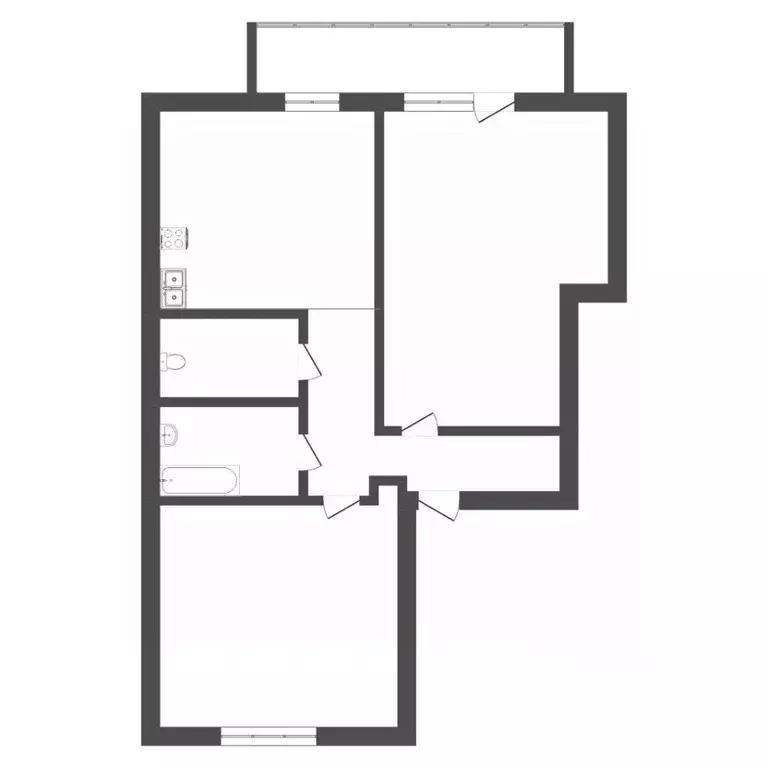 2-к кв. Тюменская область, Ишим Большая ул. (48.0 м) - Фото 1