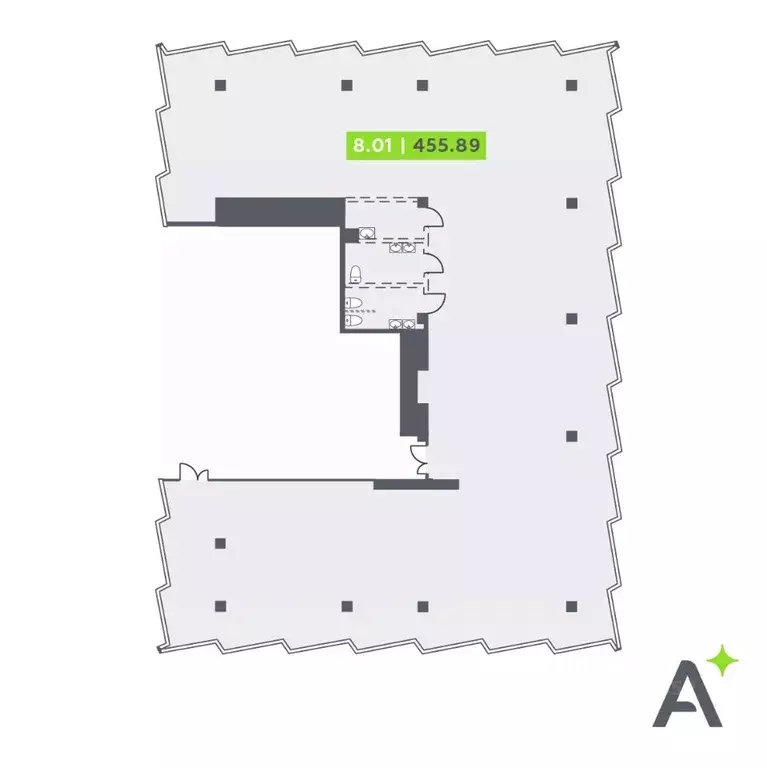 Офис в Санкт-Петербург Московский просп., 65Э (456 м) - Фото 1