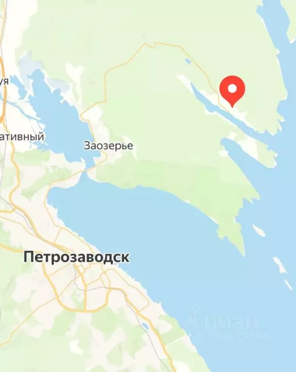 Участок в Карелия, Прионежский район, Заозерское с/пос, д. Ялгуба ул. ... - Фото 0