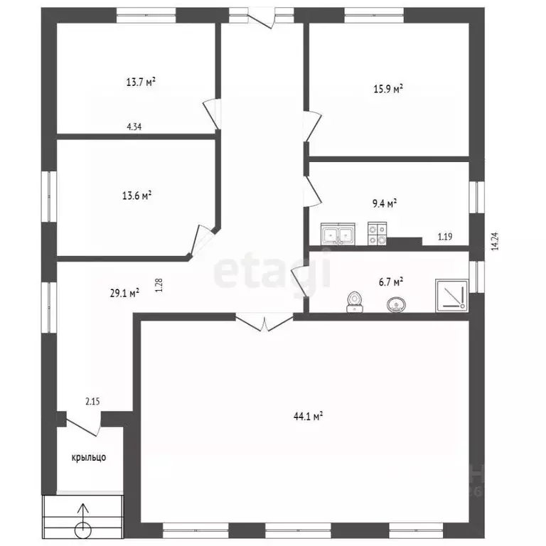 Участок в Татарстан, Тукаевский район, Малошильнинское с/пос, с. ... - Фото 2