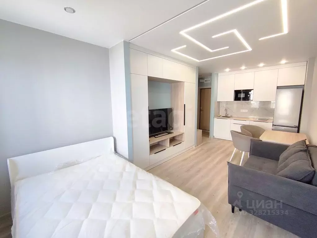 Студия Тюменская область, Тюмень ул. Краснооктябрьская, 14 (24.9 м) - Фото 1