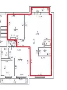 Свободной планировки кв. Смоленская область, Вязьма Красноармейское ... - Фото 1