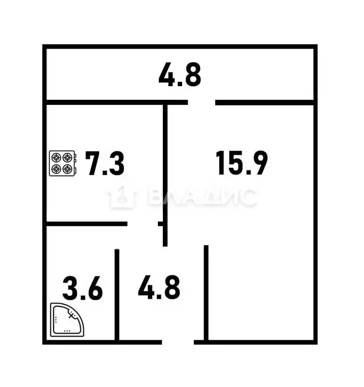 1-комнатная квартира: Санкт-Петербург, проспект Непокорённых, 16к1 ... - Фото 1