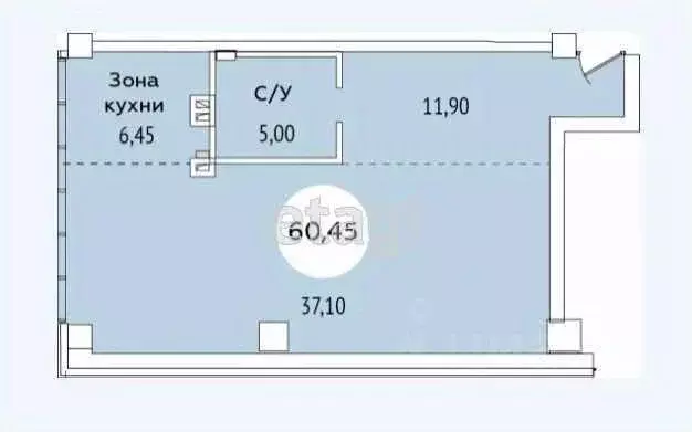 2-к кв. Приморский край, Владивосток Седанка мкр, ул. Глинки, 27 ... - Фото 1