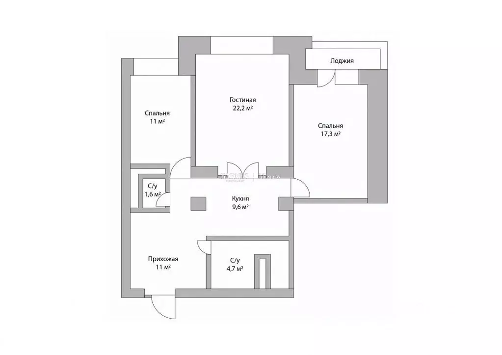 3-к кв. Москва Староконюшенный пер., 32 (85.0 м) - Фото 2