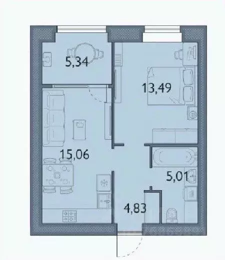 1-к кв. Брянская область, Брянский район, пос. Мичуринский, ... - Фото 0