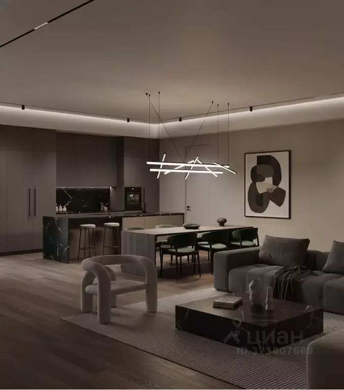 4-к кв. Москва ул. Усачева, 13 (164.0 м) - Фото 1