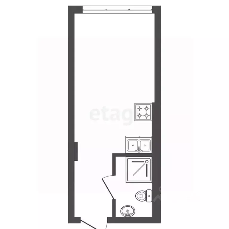 Студия Санкт-Петербург Ремесленная ул., 15 (22.4 м) - Фото 2