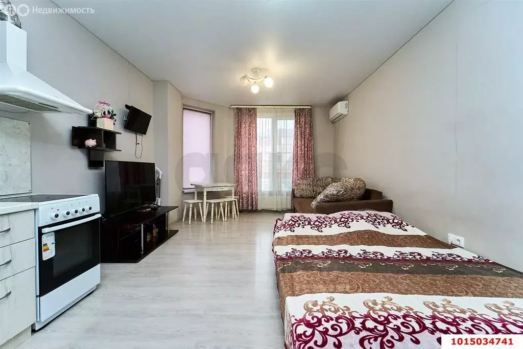 Квартира-студия: Яблоновский, 2-й Первомайский переулок, 7 (37 м) - Фото 1