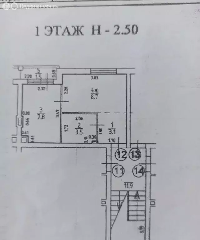 4-комнатная квартира: Калининград, Красноармейская улица, 11 (61.8 м) - Фото 0