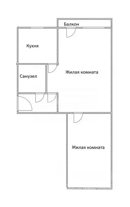 2-к кв. Адыгея, Майкоп ул. Карла Маркса (43.4 м) - Фото 1
