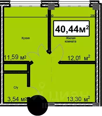 1-к кв. Ставропольский край, Ессентуки ул. Благодатная, 24 (40.44 м) - Фото 0
