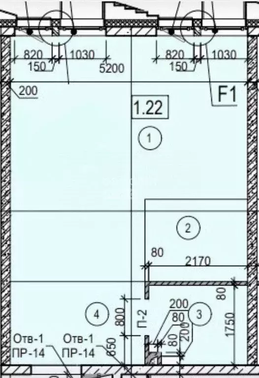 Свободной планировки кв. Москва Новоостаповская ул., 20 (37.3 м) - Фото 2