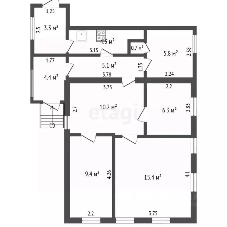 Дом в Калужская область, Кондрово г. Дзержинский муниципальный округ, ... - Фото 2